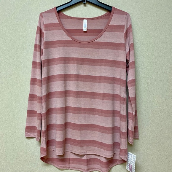 ⚡️FLASH SALE⚡️NWT LuLaRoe Lynnae Pink Stripes M - Picture 1 of 5